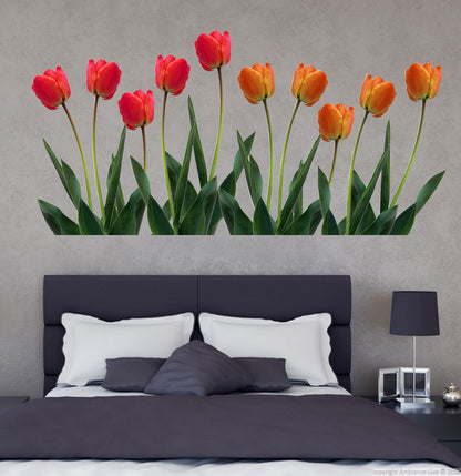 Homexa Decor | Floral (Flower) Design Wall Sticker (Size 56 x 28 cm)