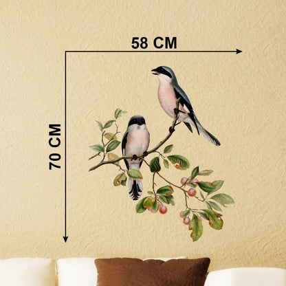 Homexa Decor | Tree With Birds Wall Sticker (Size 58 x 70 cm)