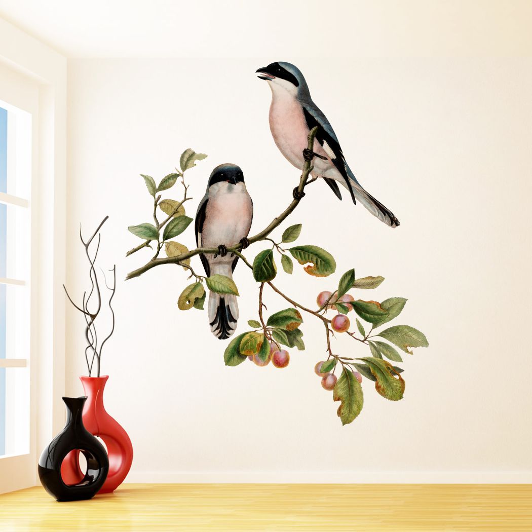 Homexa Decor | Tree With Birds Wall Sticker (Size 58 x 70 cm)