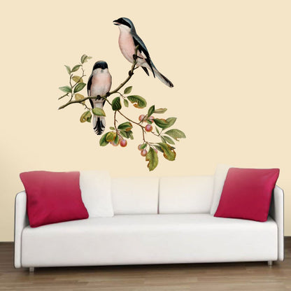 Homexa Decor | Tree With Birds Wall Sticker (Size 58 x 70 cm)