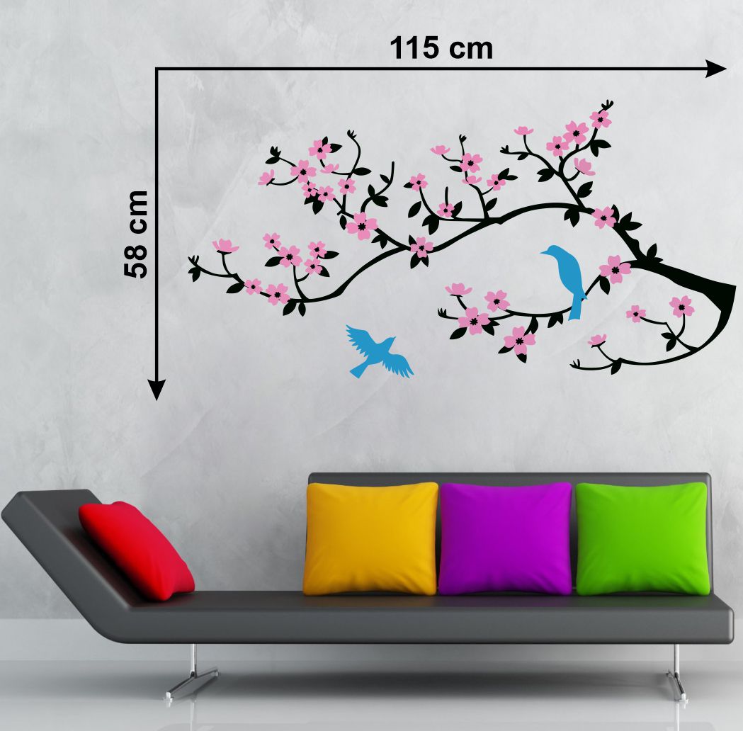 Homexa Decor | Branches With Leaf Design Wall Sticker (Size 115x58 cm) (Copy)