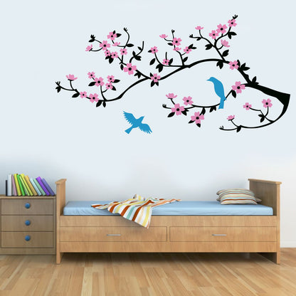 Homexa Decor | Branches With Leaf Design Wall Sticker (Size 115x58 cm)