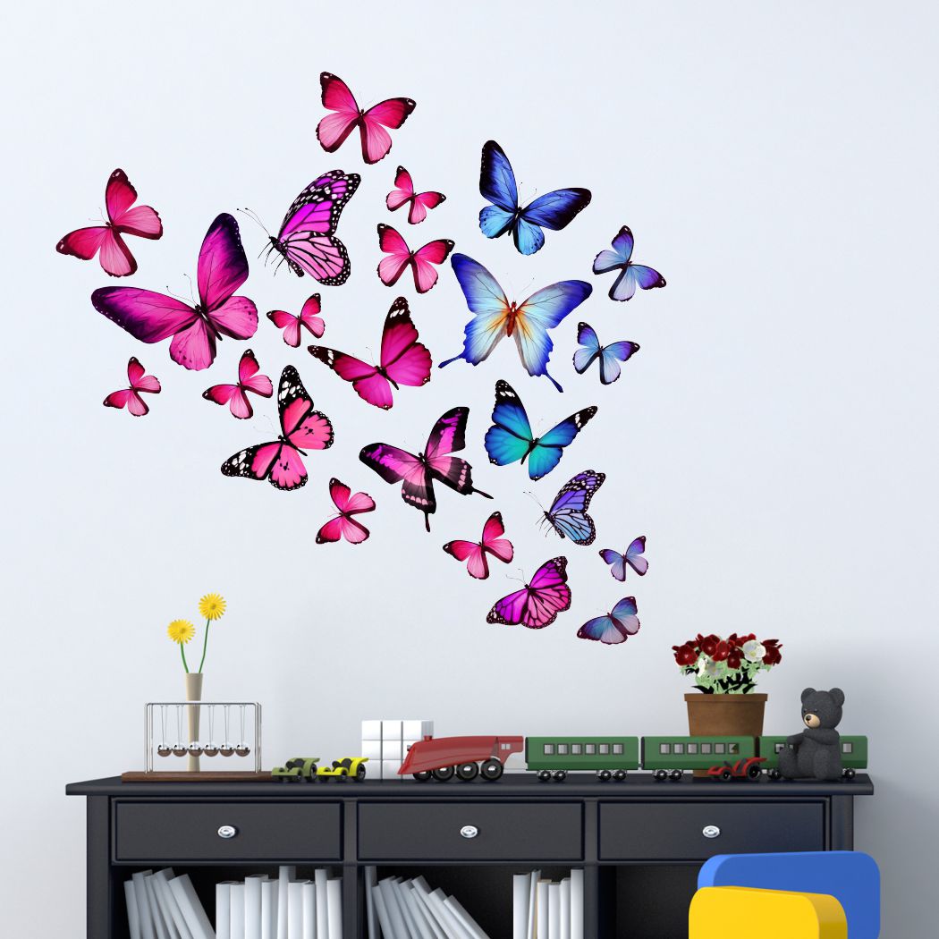 Homexa Decor | Beautiful Butterfly Wall Sticker (Size 63*59 cm)