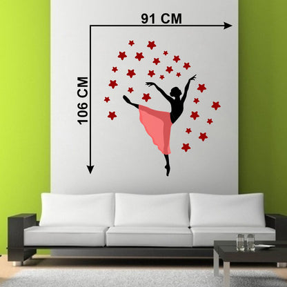 Homexa Decor | Dancing Girl Wall Sticker (Size 106*91 cm)