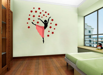 Homexa Decor | Dancing Girl Wall Sticker (Size 106*91 cm)