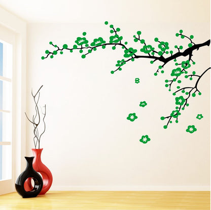 Homexa Decor | Branches With Flower Design Wall Sticker (Size 91x66 cm)