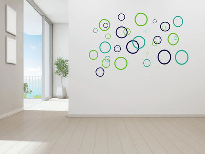 Homexa Decor | Round Shape Design Wall Sticker (Size 91x58 cm)