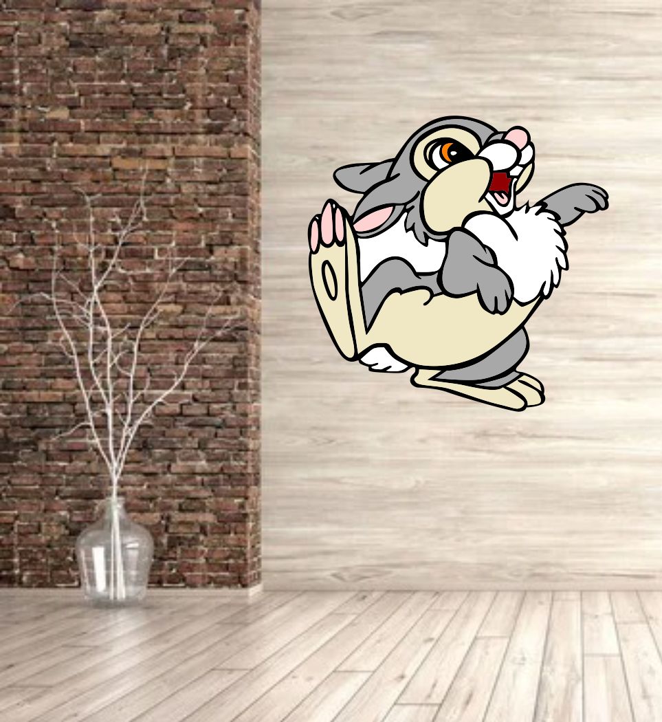 Homexa Decor | Rabbit Wall Sticker (Size 56x55 cm)