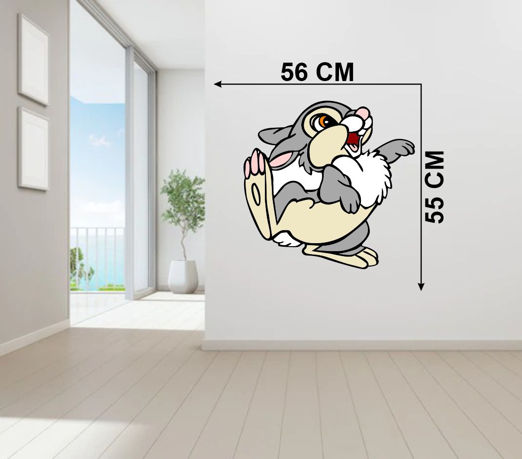 Homexa Decor | Rabbit Wall Sticker (Size 56x55 cm)