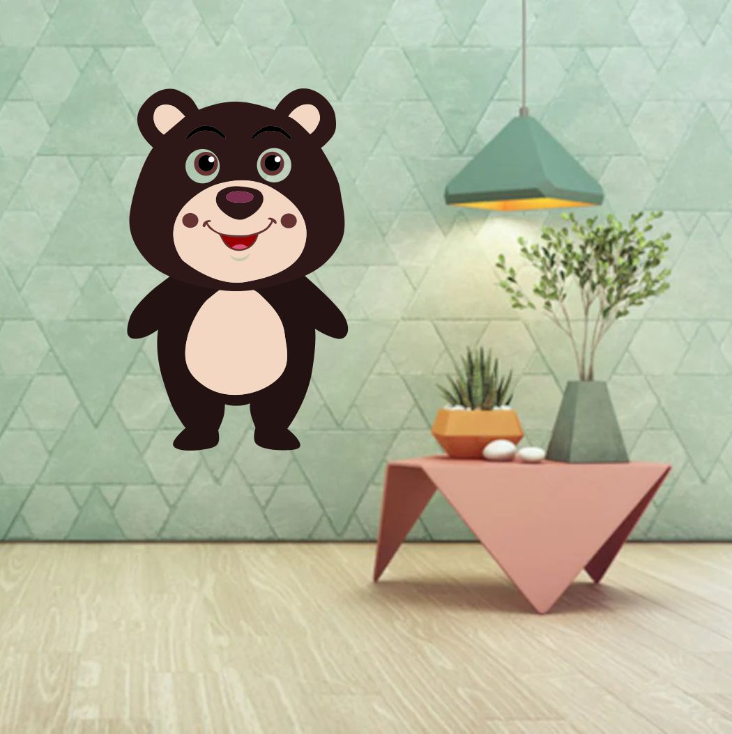 Homexa Decor | Teddy Bear Wall Sticker (Size 56x35 cm)