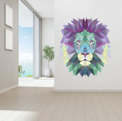 Homexa Decor | Lion Face Wall Sticker (Size 47x54 cm)