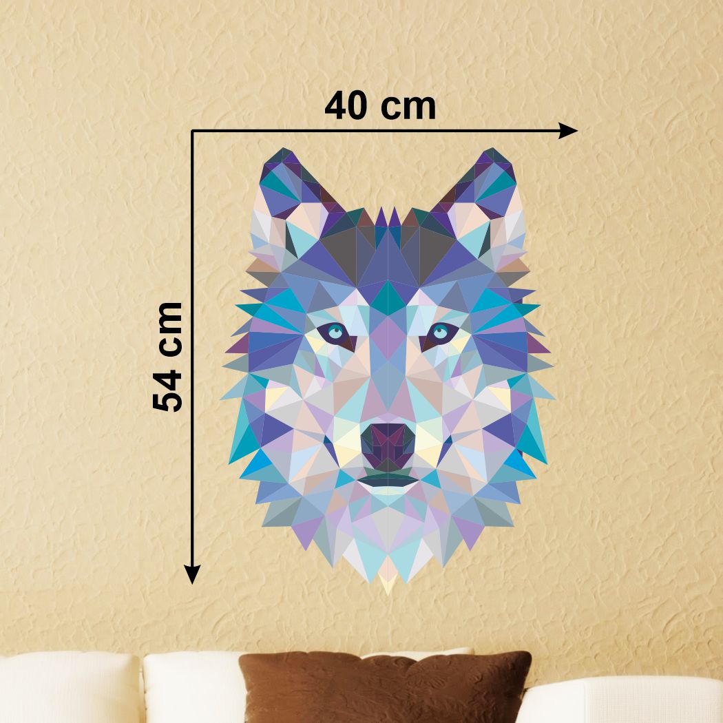 Homexa Decor | Fox Face Wall Sticker (Size 40x54 cm)