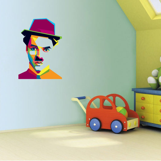 Homexa Decor | Charlie Chaplin Wall Sticker (Size 41 x 56 cm)