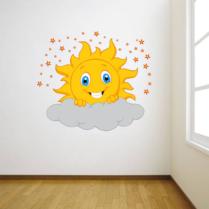 Homexa Decor | Happy Sunrise Wall Sticker (Size 52 x 63 cm)