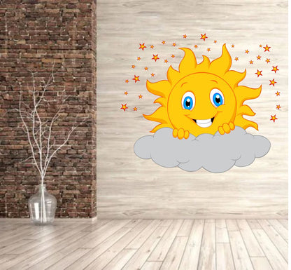 Homexa Decor | Happy Sunrise Wall Sticker (Size 52 x 63 cm)