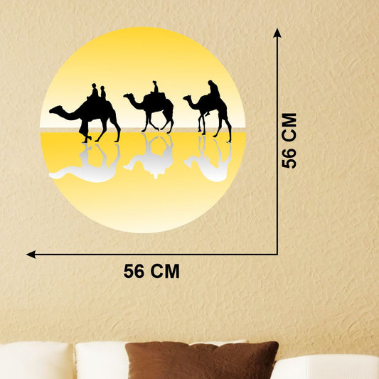 Homexa Decor | Camel Design wall Sticker Sticker (Size 56 x 56 cm)