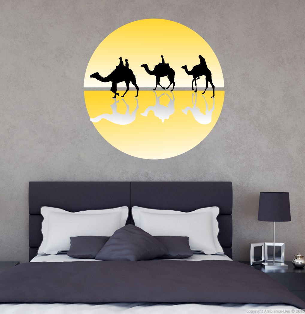 Homexa Decor | Camel Design wall Sticker Sticker (Size 56 x 56 cm)