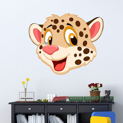 Homexa Decor | Face on Leopard Wall Sticker (Size 56 x 46 cm)