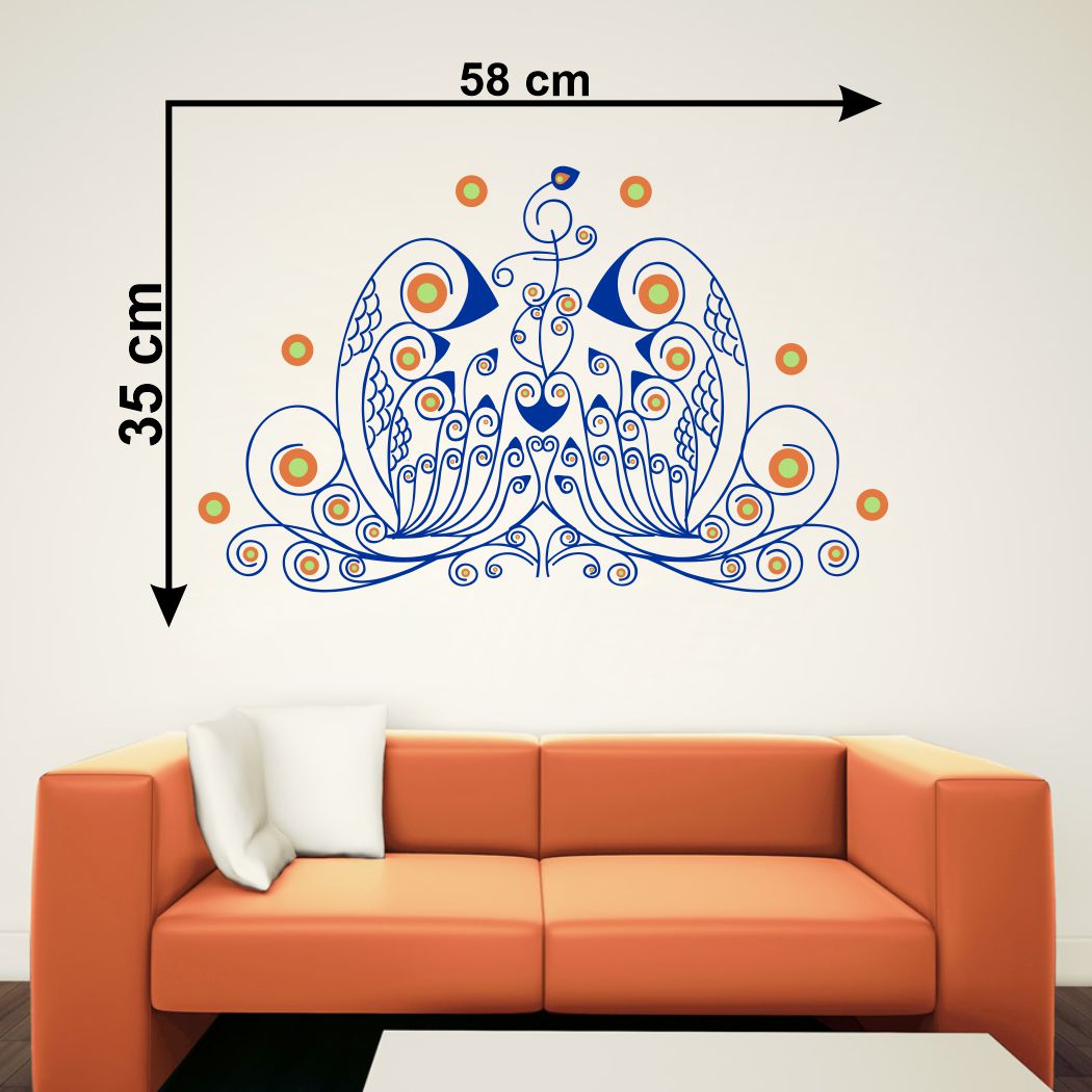 Homexa Decor | Pattern Design wall Sticker Sticker (Size 58 x 35 cm)