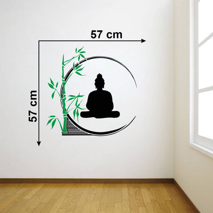 Homexa Decor | Tree With Buddha  Wall Sticker (Size 57 x 57 cm)