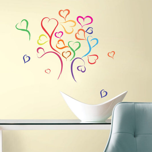 Homexa Decor | Heart Design Wall Sticker (Size 75 x 67 cm)