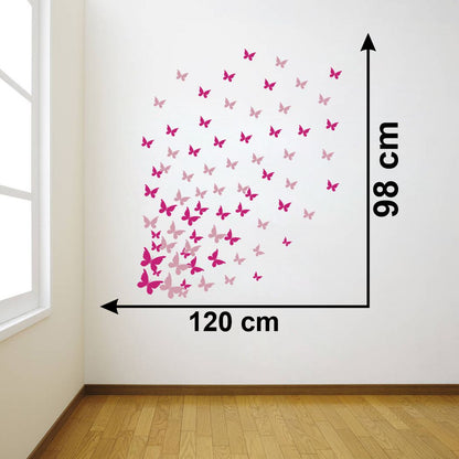 Homexa Decor | Beautiful Butterfly Wall Sticker (Size 58 x 46 cm)