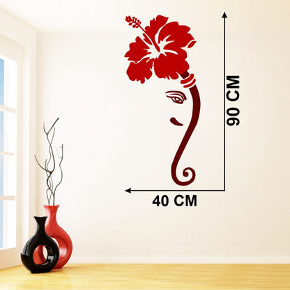 Homexa Decor | Ganesh Design wall Sticker Sticker (Size 40 x 90 cm)