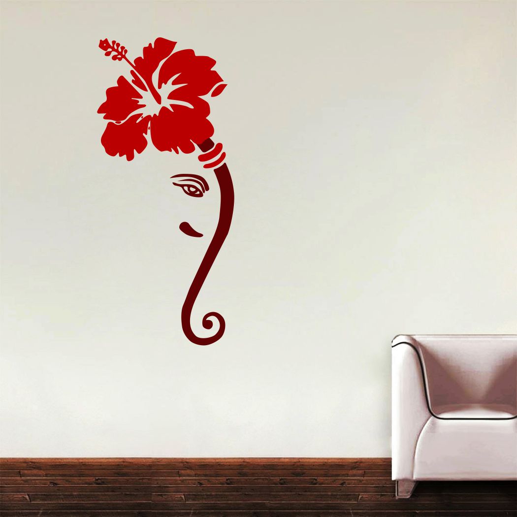 Homexa Decor | Ganesh Design wall Sticker Sticker (Size 40 x 90 cm)