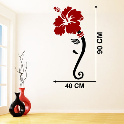 Homexa Decor | Ganesh Design wall Sticker Sticker (Size 40 x 90 cm)