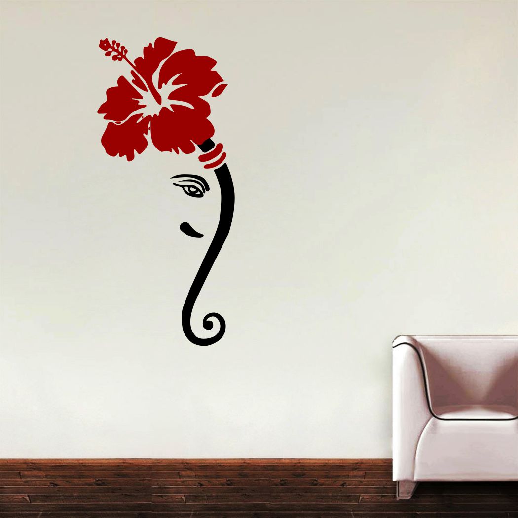 Homexa Decor | Ganesh Design wall Sticker Sticker (Size 40 x 90 cm)