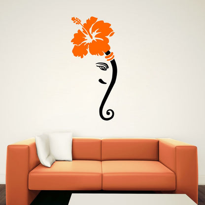 Homexa Decor | Ganesh Design wall Sticker Sticker (Size 40 x 90 cm)