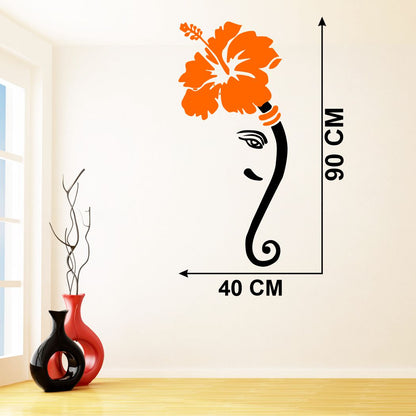 Homexa Decor | Ganesh Design wall Sticker Sticker (Size 40 x 90 cm)