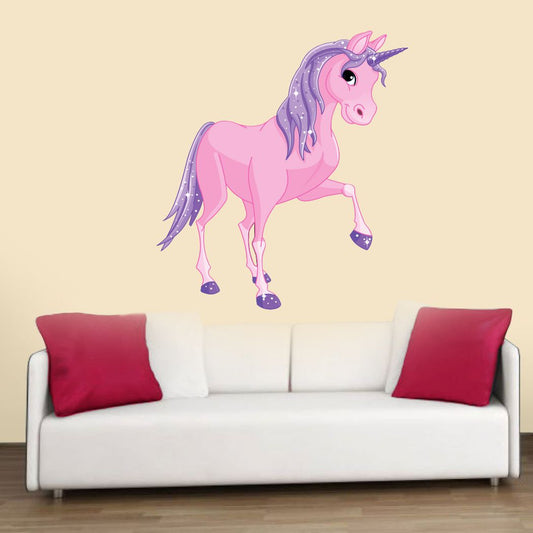 Homexa Decor | Beautiful Unicorn Wall Sticker (Size 51 x 56 cm)