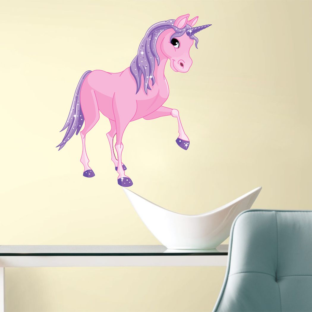 Homexa Decor | Beautiful Unicorn Wall Sticker (Size 51 x 56 cm)