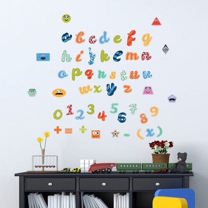 Homexa Decor | Alphabets Design Wall Sticker (Size 79 x 66 cm)