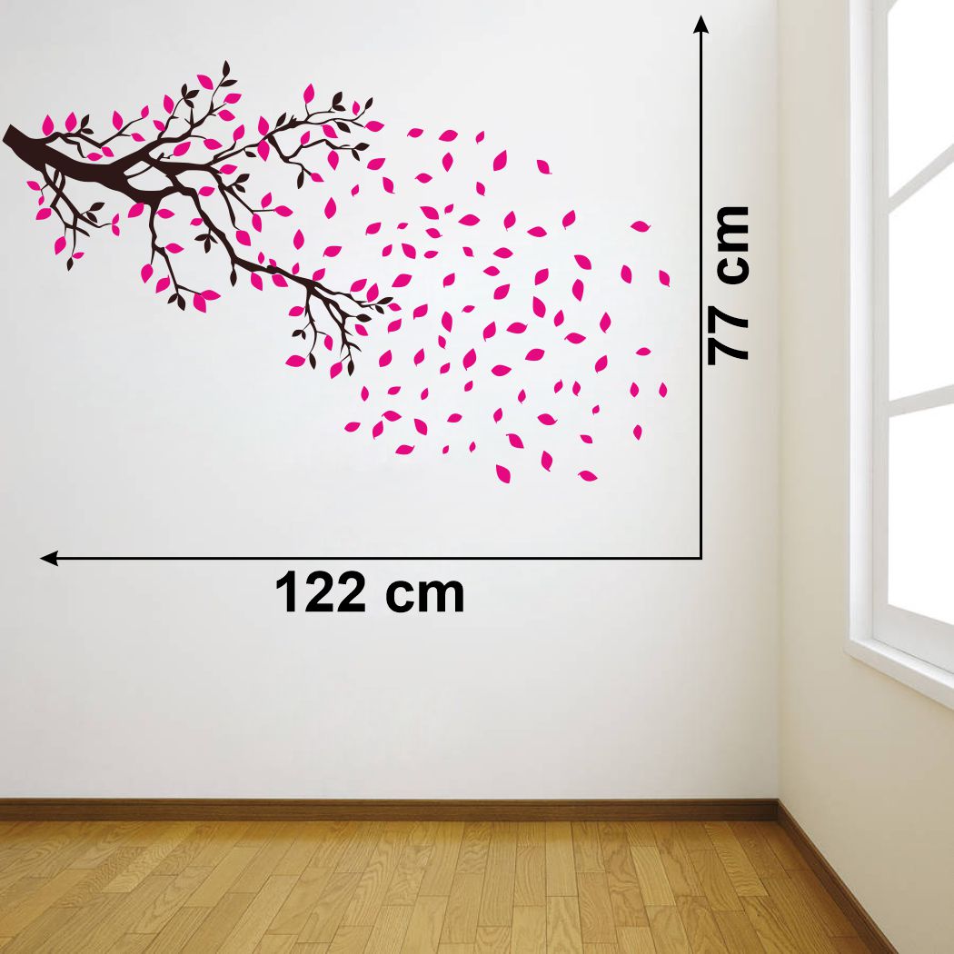 Homexa Decor | Tree and Leaf Design Design wall Sticker Sticker (Size 122 x 77 cm)