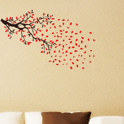 Homexa Decor | Tree and Leaf Design Design wall Sticker Sticker (Size 122 x 77 cm)