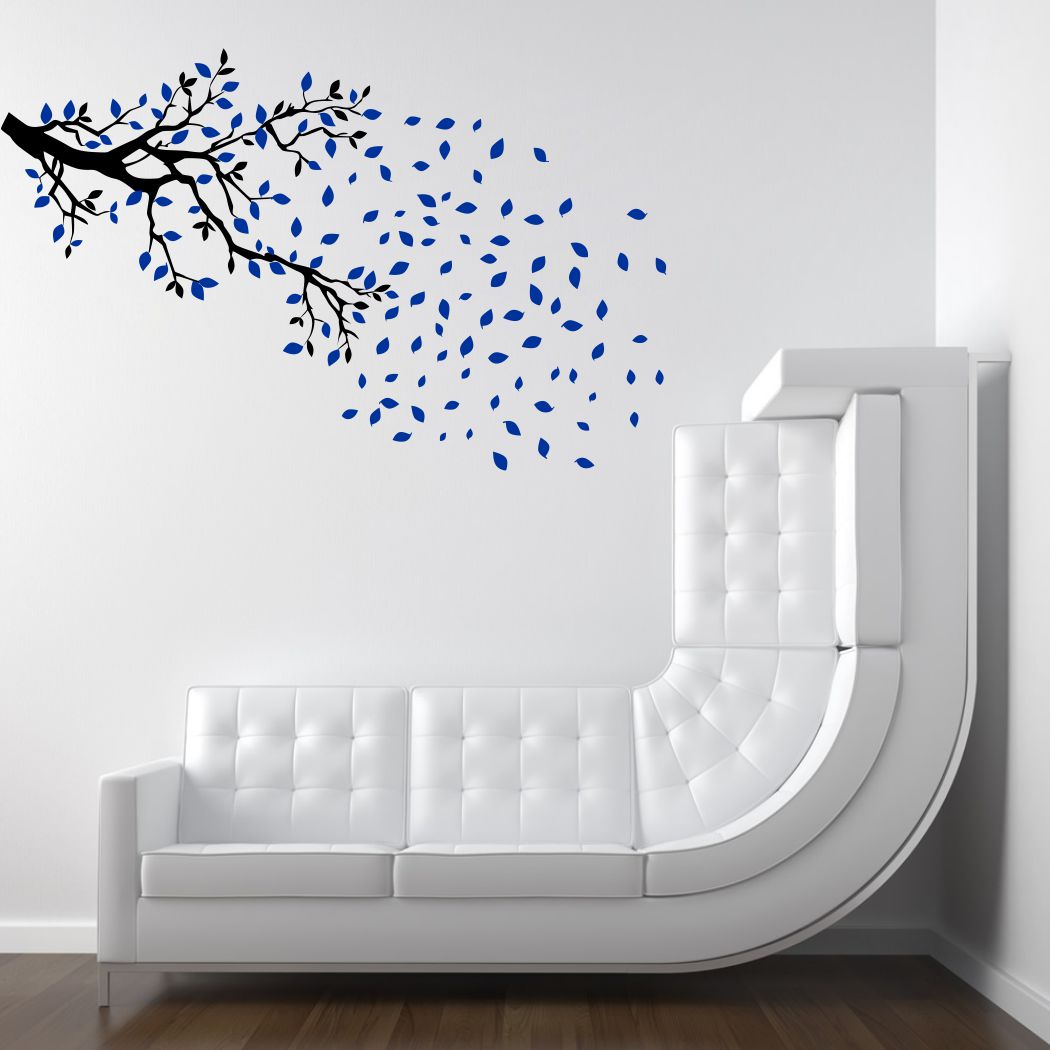 Homexa Decor | Tree and Leaf Design Design wall Sticker Sticker (Size 122 x 77 cm)