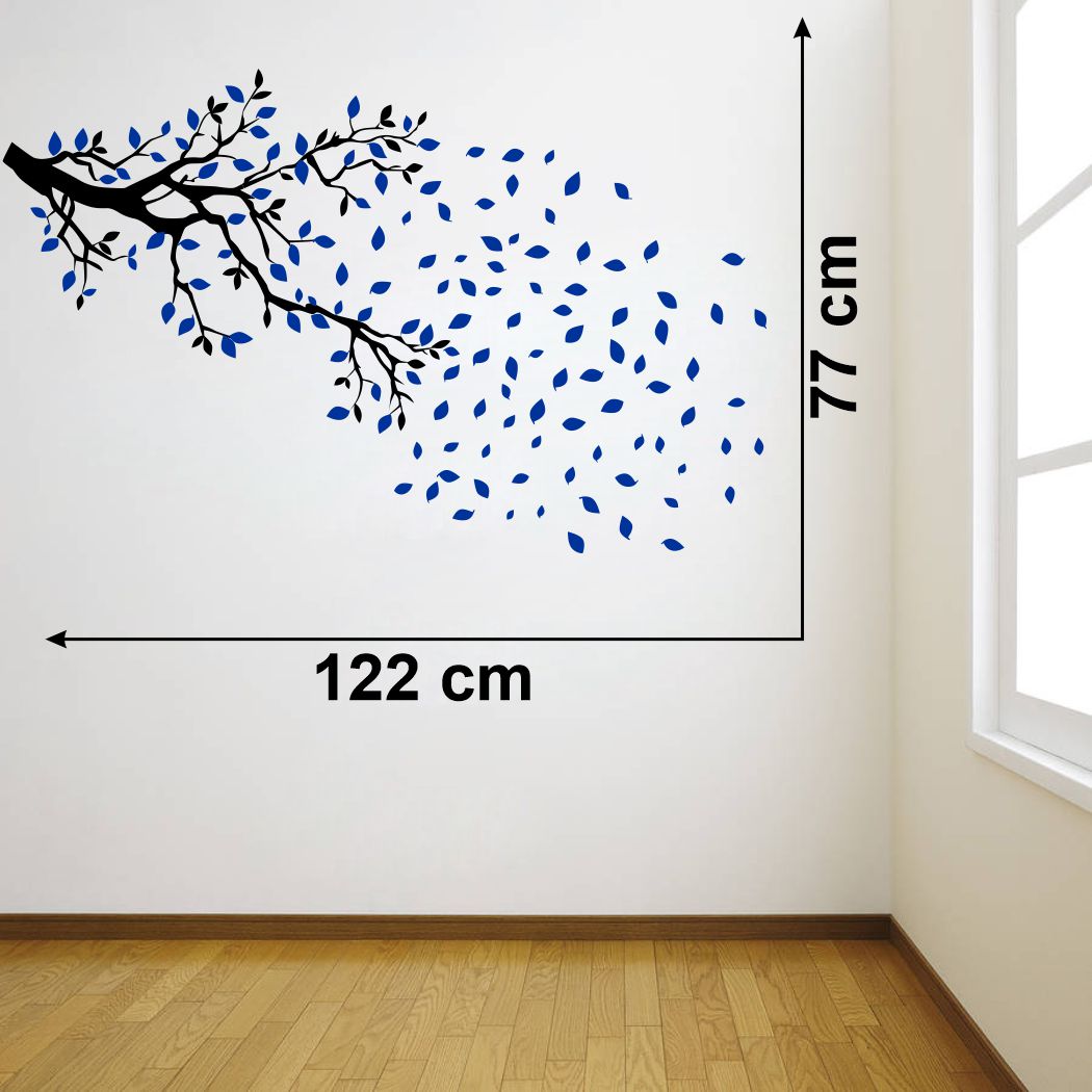 Homexa Decor | Tree and Leaf Design Design wall Sticker Sticker (Size 122 x 77 cm)