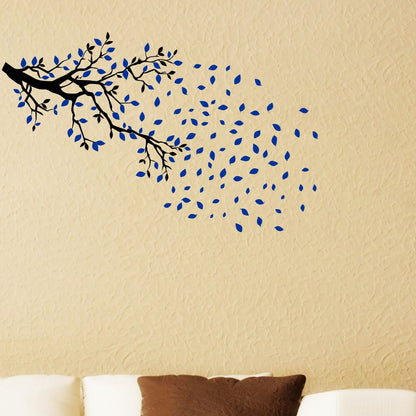 Homexa Decor | Tree and Leaf Design Design wall Sticker Sticker (Size 122 x 77 cm)