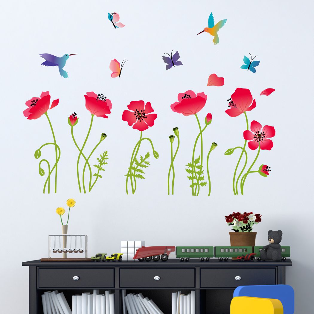 Homexa Decor | Flower Design Wall Sticker (Size 91 x 66 cm)