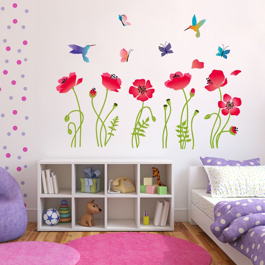 Homexa Decor | Flower Design Wall Sticker (Size 91 x 66 cm)