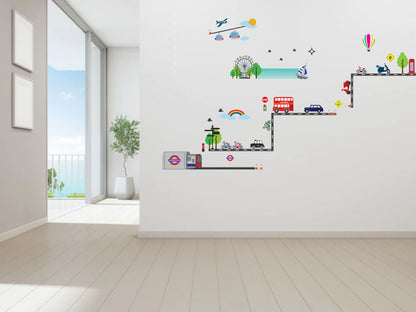 Homexa Decor | Traffic Rules Wall Sticker (Size 96 x 60 cm)