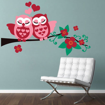 Homexa Decor | Tree With Owl Design Wall Sticker (Size 60 x 36 cm)
