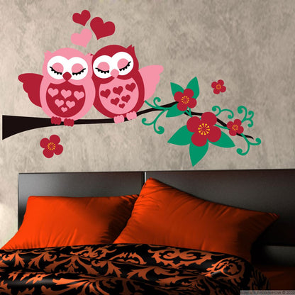 Homexa Decor | Tree With Owl Design Wall Sticker (Size 60 x 36 cm)