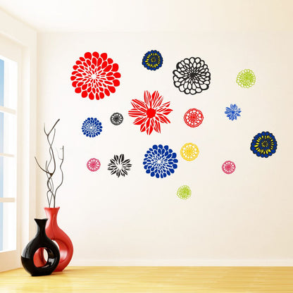 Homexa Decor | Flower Design Wall Sticker (Size 94 x 75 cm)