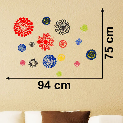 Homexa Decor | Flower Design Wall Sticker (Size 94 x 75 cm)