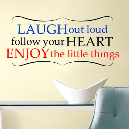 Homexa Decor | Quotes Design Wall Sticker (Size 89 x 39 cm)