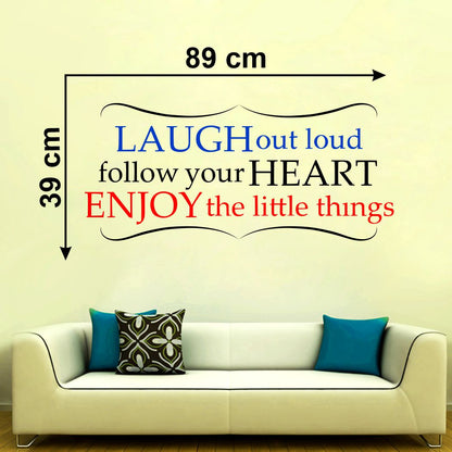 Homexa Decor | Quotes Design Wall Sticker (Size 89 x 39 cm)