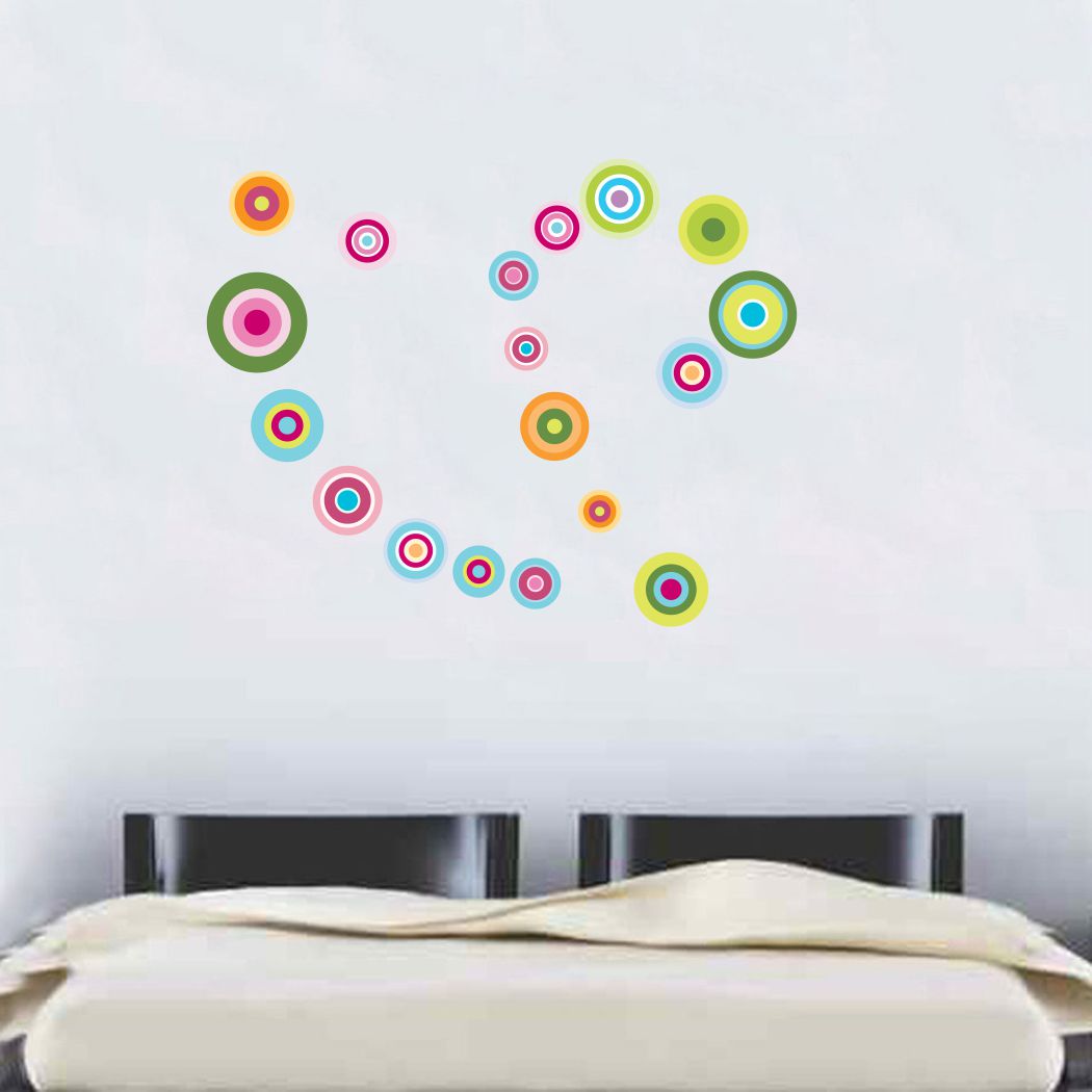 Homexa Decor | Round Shape Design Wall Sticker (Size 91 x 72 cm)